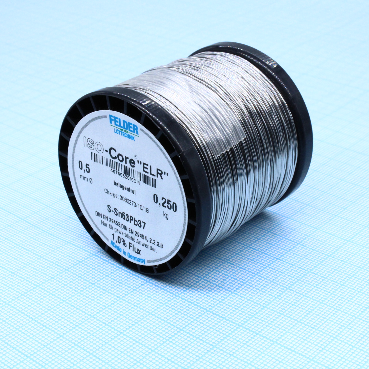 Припой Sn63Pb37 ELR  0.5мм 250гр - FELDER