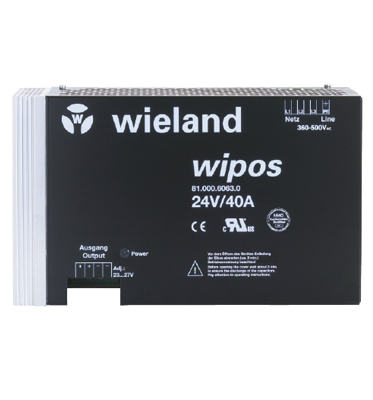 Блок питания WIPOS 24VDC/40A 3PH H - Wieland Electric