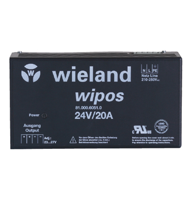 Блок питания WIPOS 24VDC/20A 1PH H - Wieland Electric