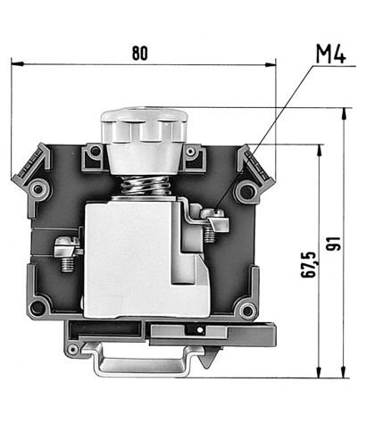 Клемма предохр. 9700 B/30 Si E14/S35 - Wieland Electric