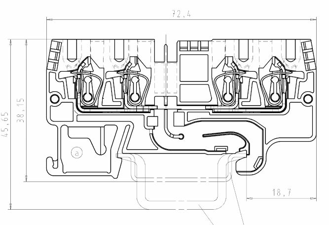 Клемма сдв. WKFN 2,5 D/D/35 - Wieland Electric