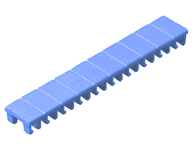 Шильдик 9705 A / 5 / 10 BLUE - Wieland Electric