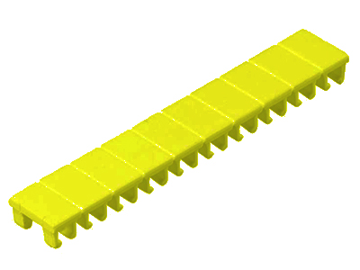 Шильдик 9705 A / 6 / 10 yellow - Wieland Electric