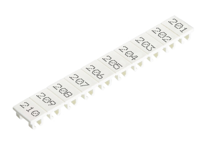 Шильдик 9705A/8/10 B 201-210 - Wieland Electric
