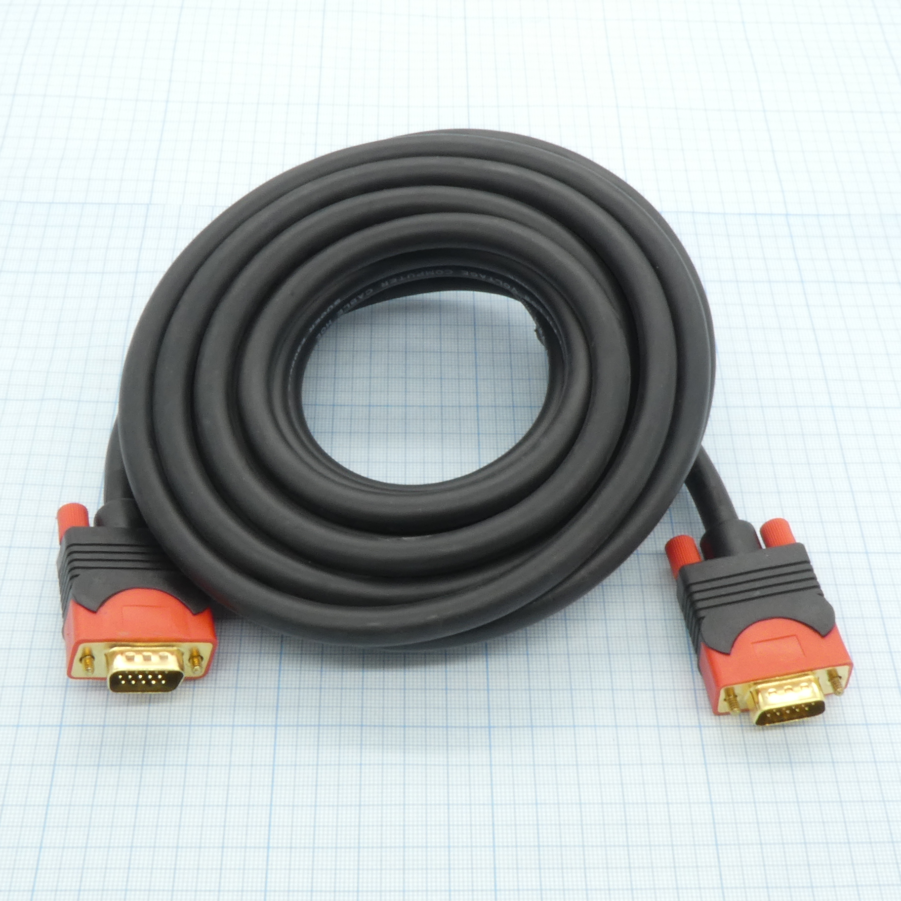 Шнур VGA - VGA    (5.0м) - SUOER