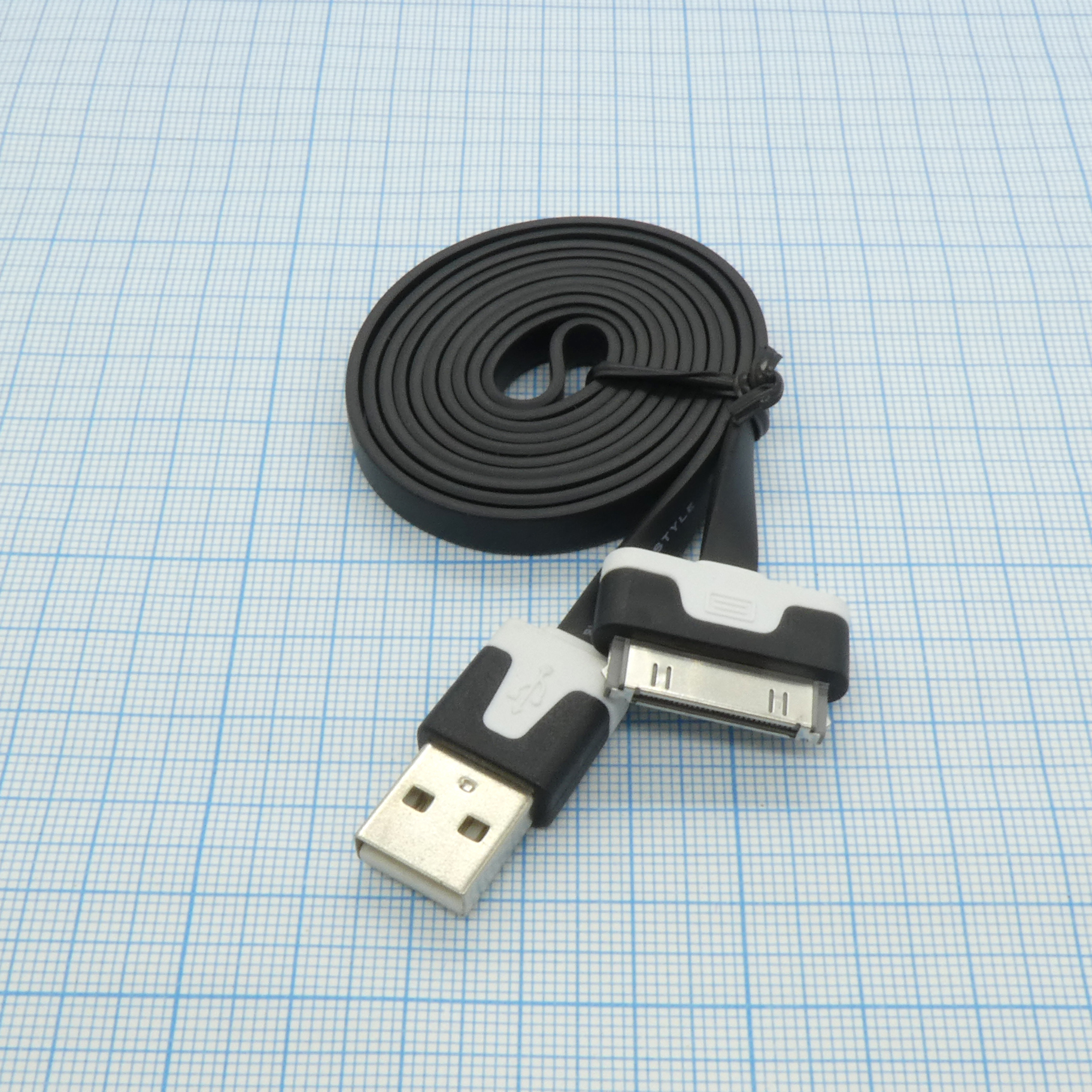 Шнур USB A (шт.) - iPhone 3/4 - .