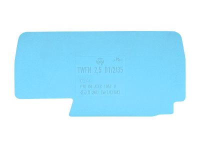 Пластина разд. TWFN 2,5 D1/2 BLAU - Wieland Electric