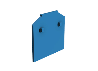 Пластина разделит. 9702/12 BLAU - Wieland Electric