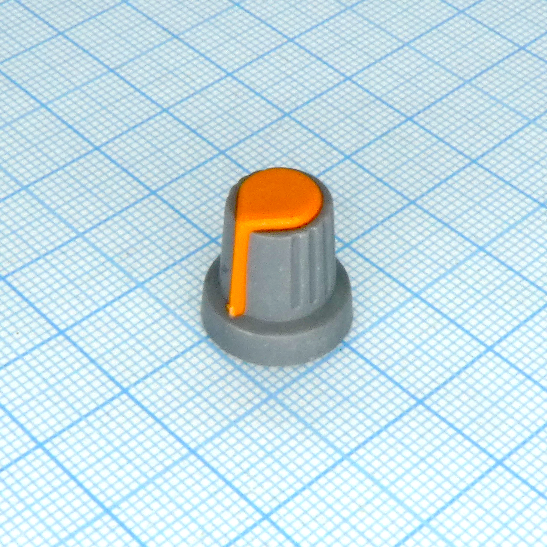 Ручка RR4817 серо-оранж. насечка, d=6mm - RUICHI