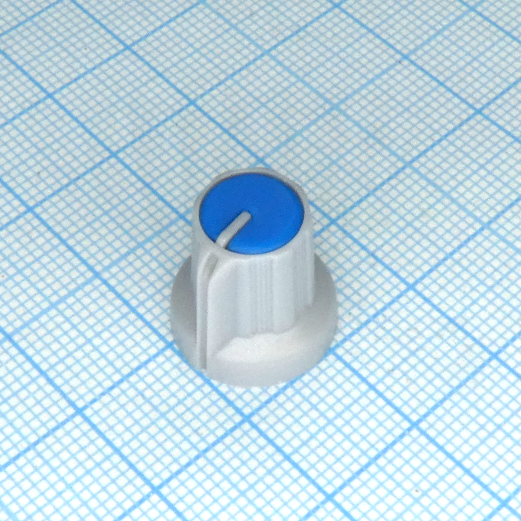 Ручка RR4836 серо-синяя. насечка, d=6mm - RUICHI