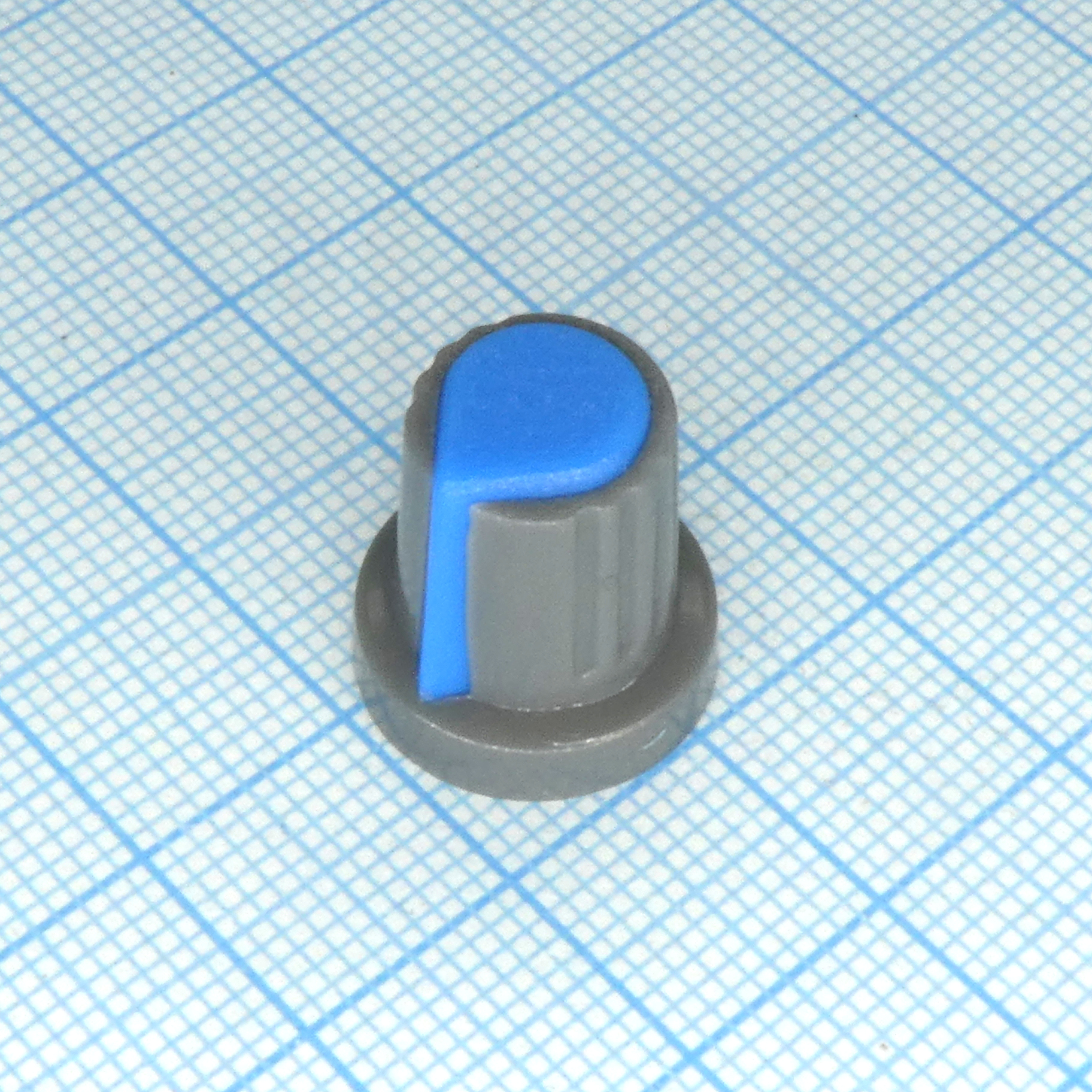 Ручка RR4817 серо-синяя. насечка, d=6mm - RUICHI