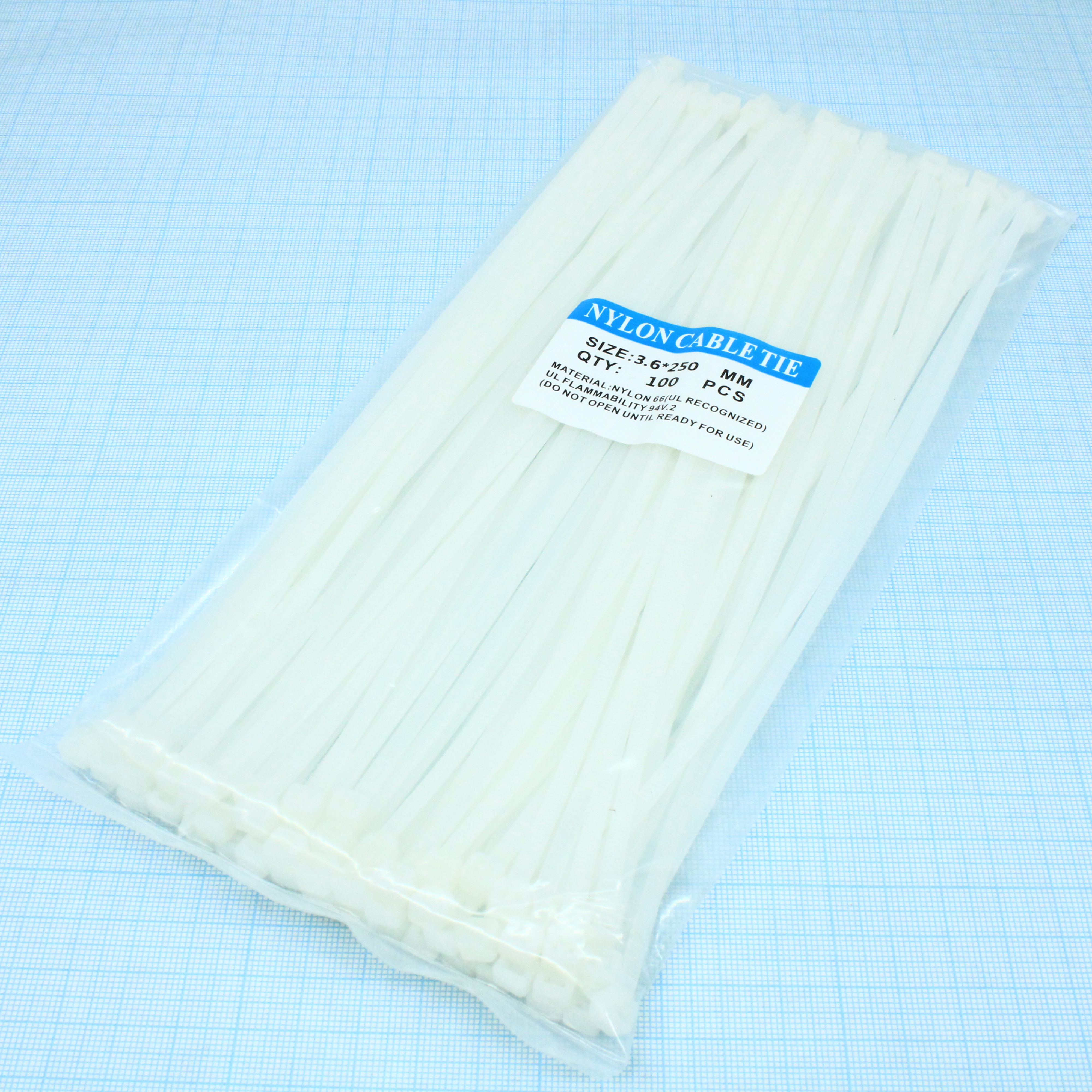 Стяжка 4.0*250 10"(100 шт) - YCD