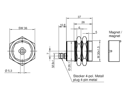 Авт.магн.выкл.SMA 0329 MAGNET SWITCH SET - Wieland Electric