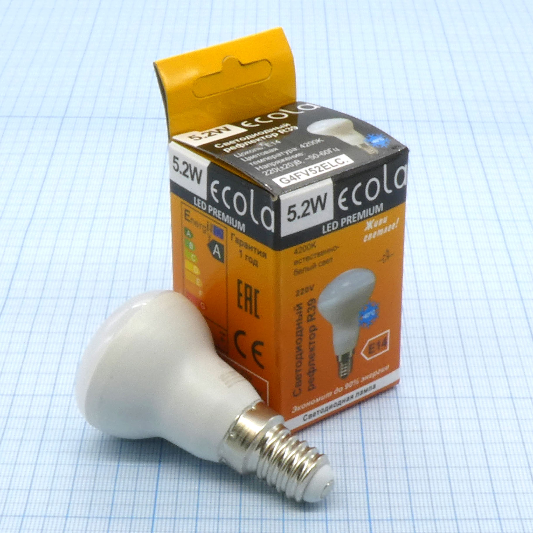 Лампа LED Ecola  5.2W хол  (216) - Ecola