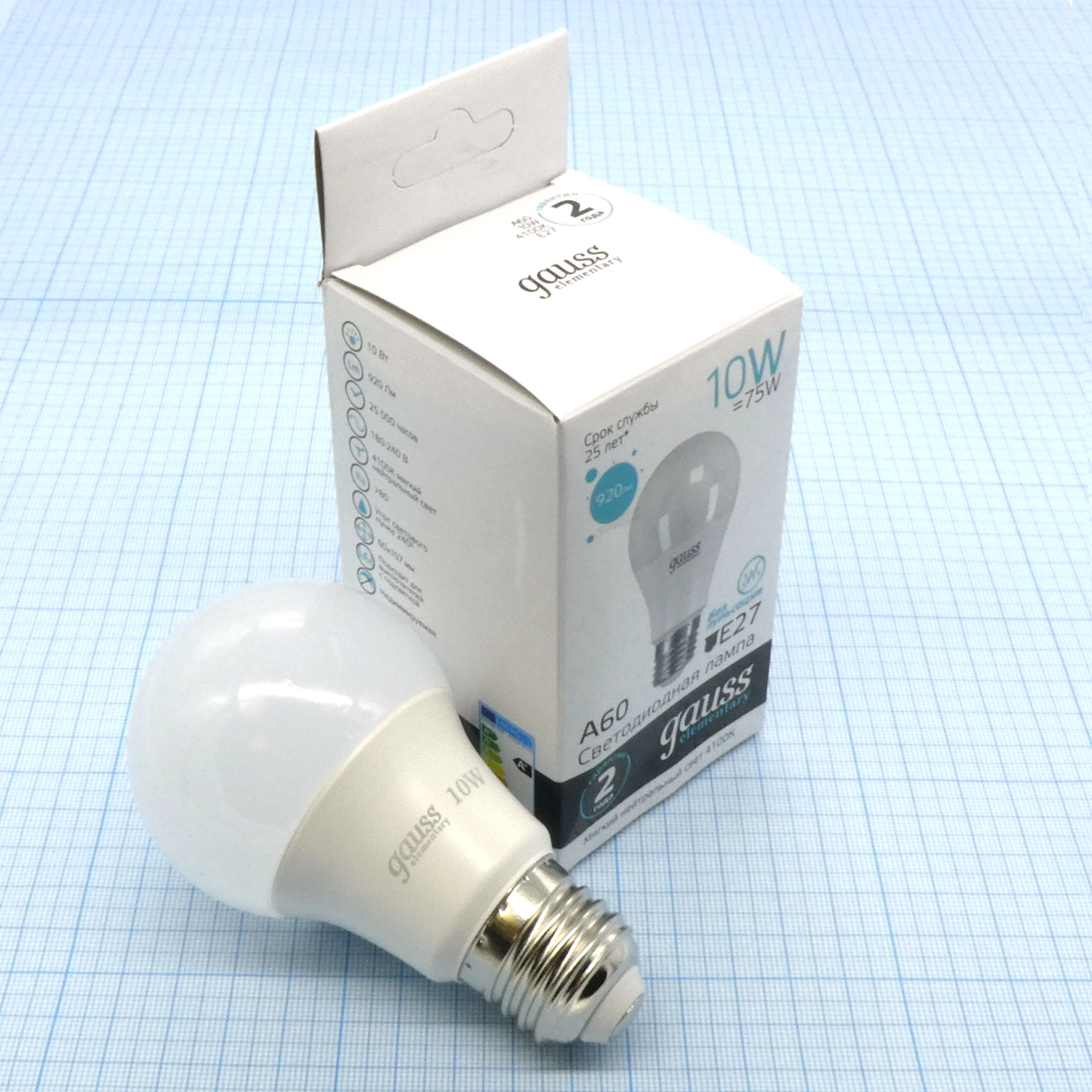 Лампа LED Gauss 10W хол (227) - Gauss