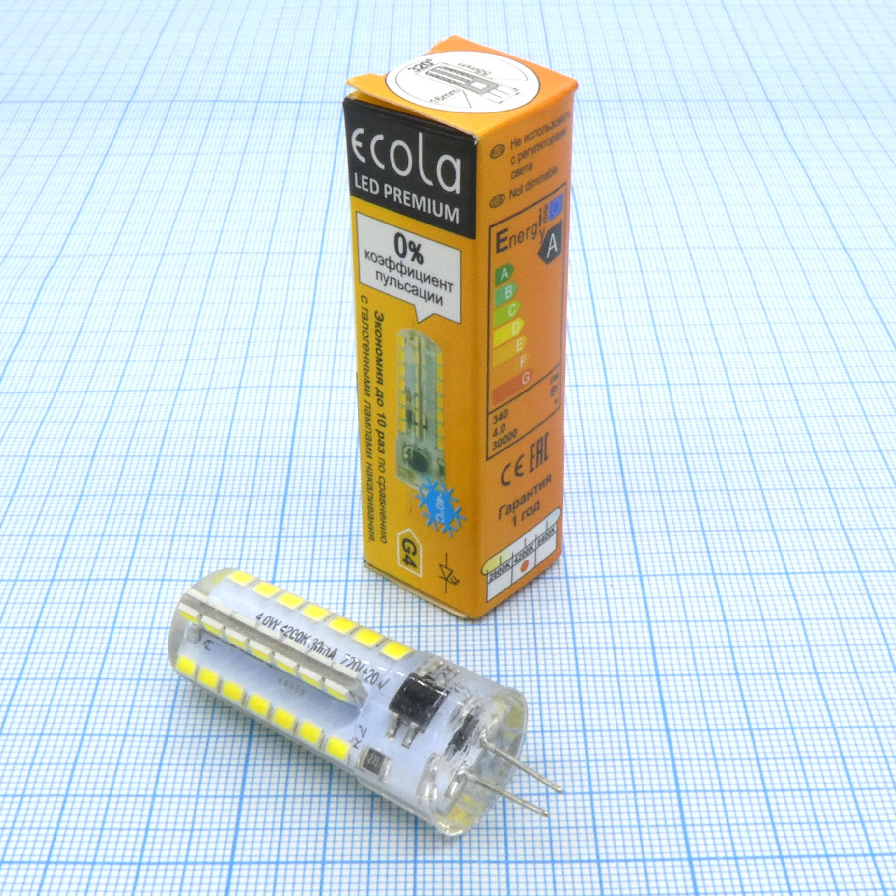 Лампа LED Ecola 4W хол 220V (237) - Ecola