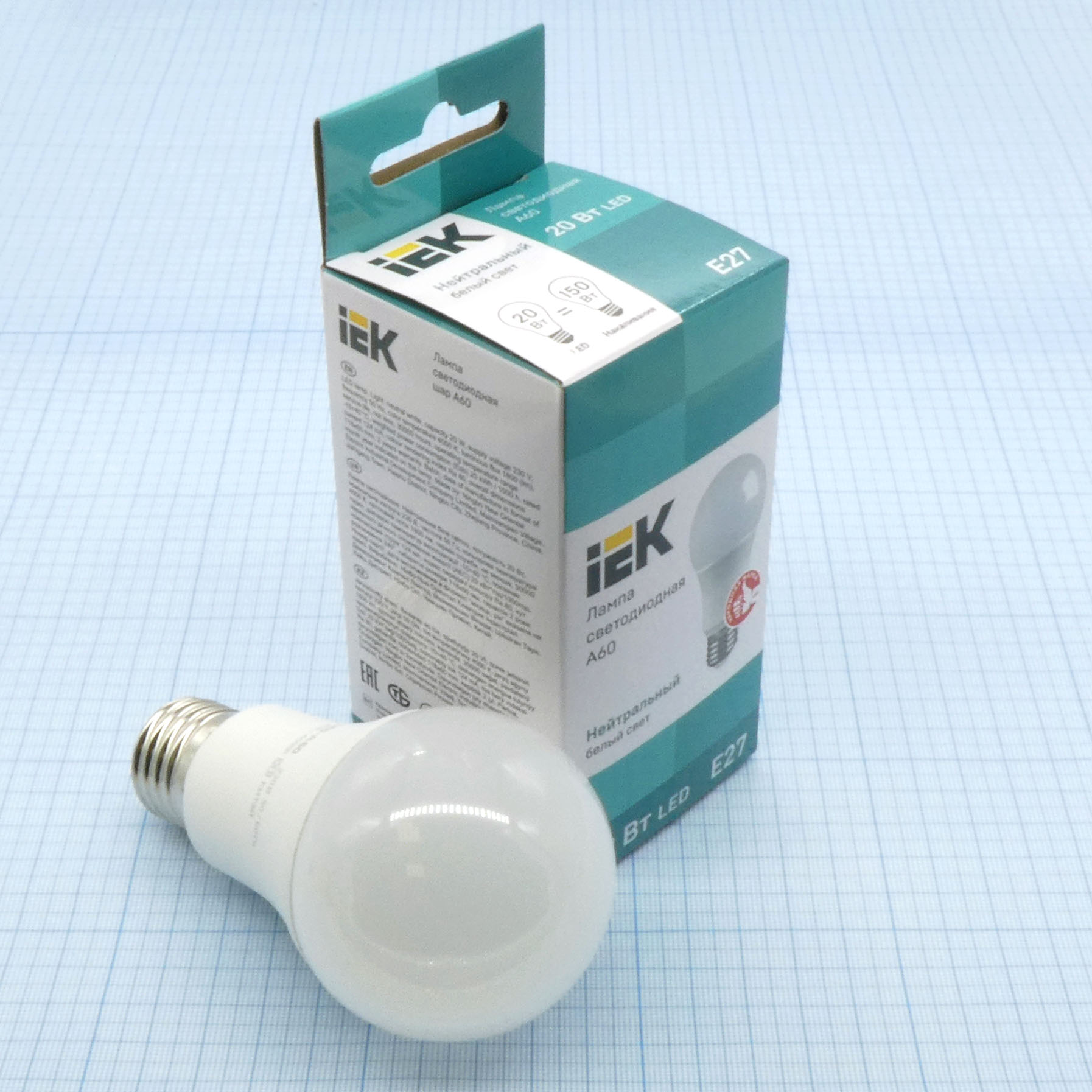 Лампа LED IEK 20W хол (247) - IEK