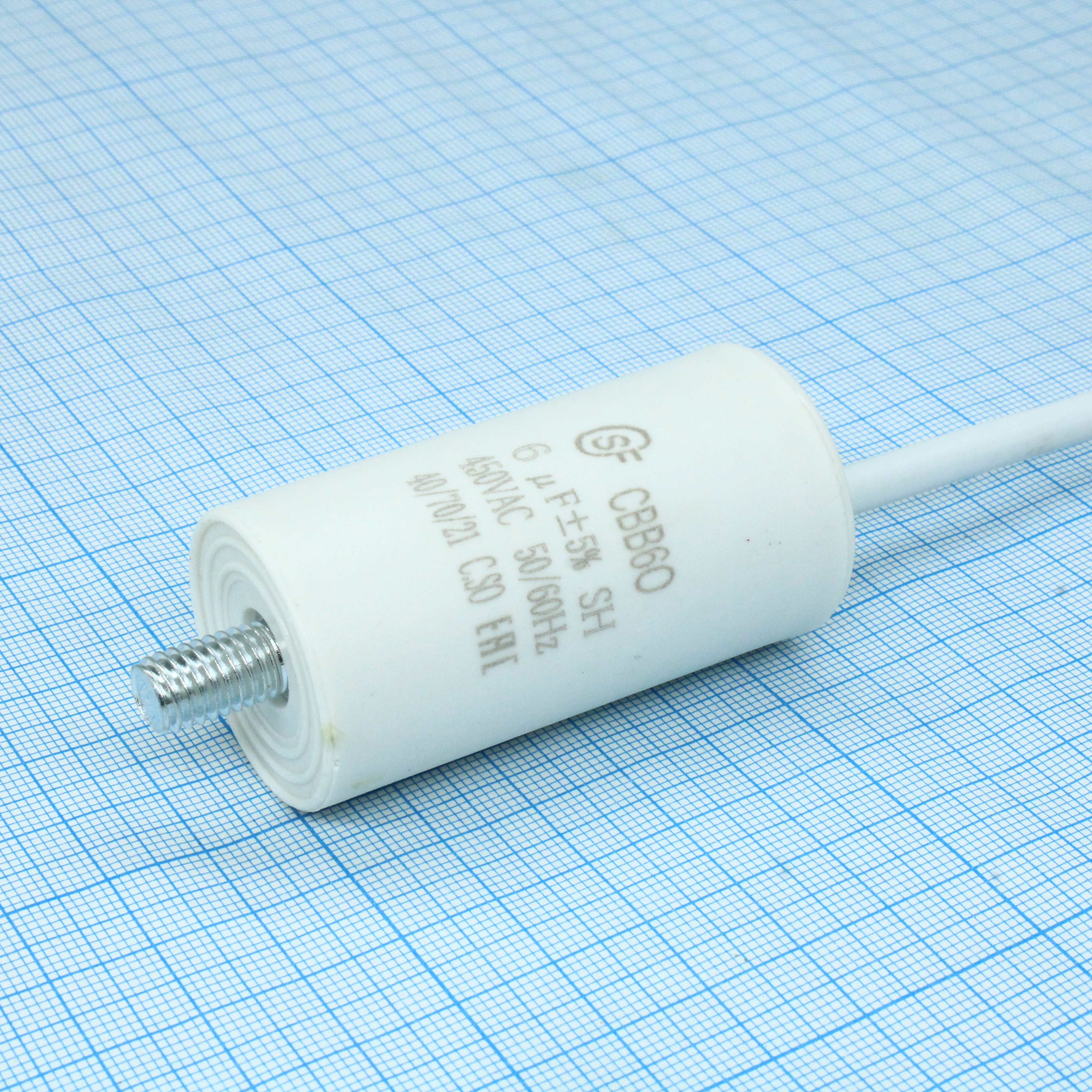 CBB60   6UF  450V WIRE+SCREW - SAIFU