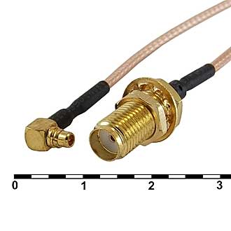 MMCX-M/SMA-F RG-178U 15CM - RUICHI