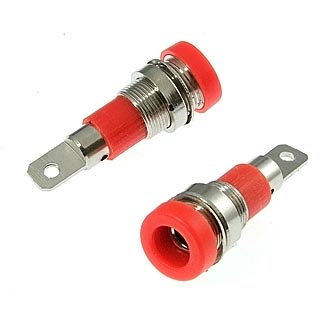 Z009 4MM PANEL JACK RED - RUICHI