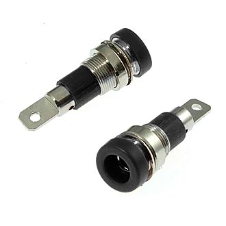 Z009 4MM PANEL JACK BLACK - RUICHI