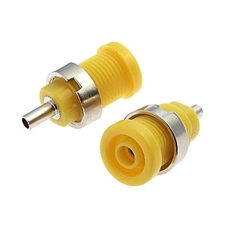 Z014 4MM PANEL JACK YELLOW - RUICHI