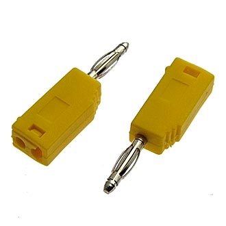 Z027 2MM STACKABLE PLUG YELLOW - RUICHI