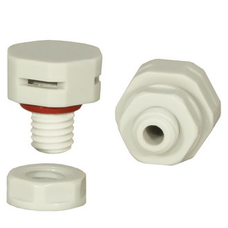 M8X1.25 PA66  WHITE - RUICHI