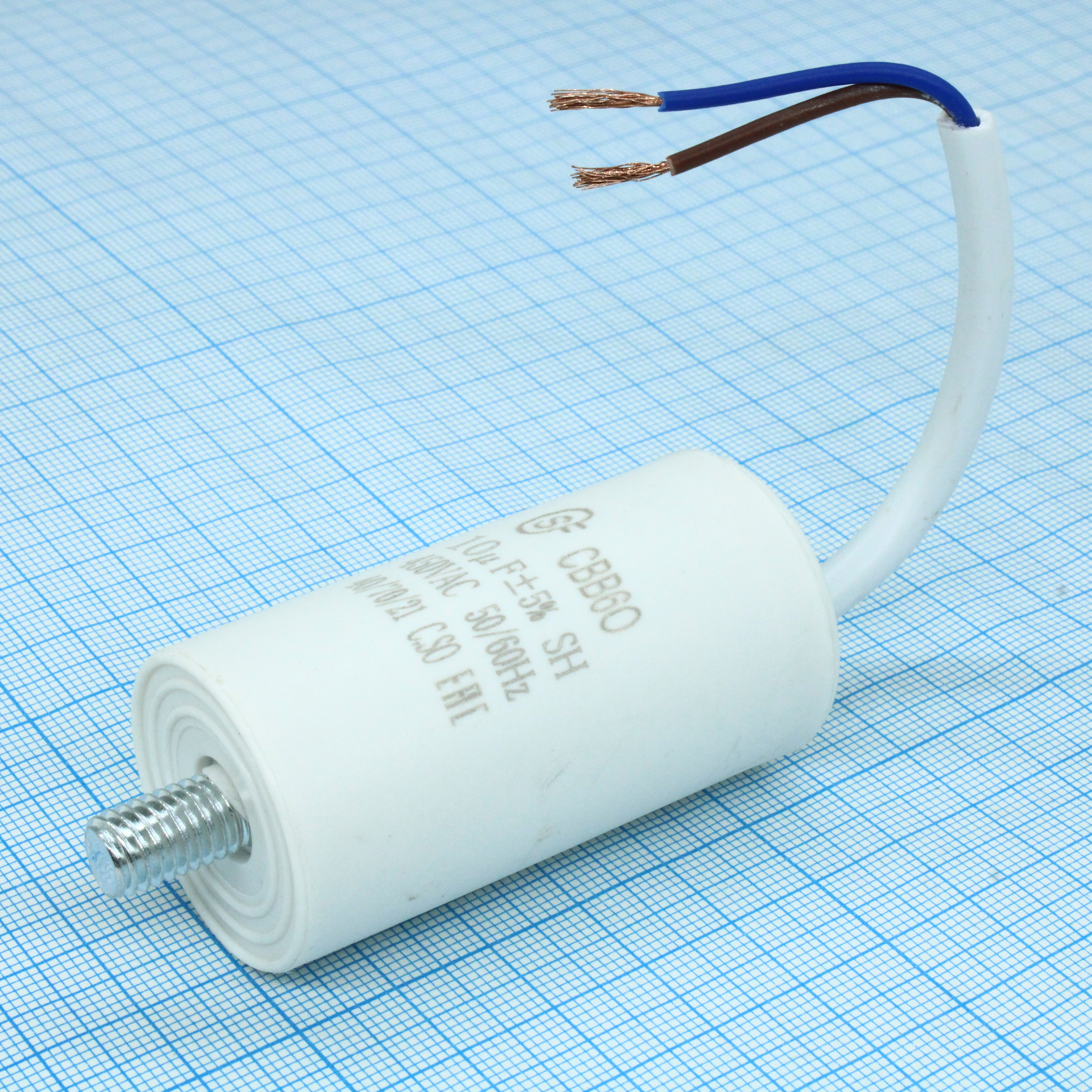 CBB60  10UF 450V WIRE+SCREW - SAIFU