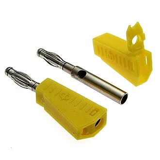 Z040 4MM STACKABLE PLUG YELLOW - RUICHI
