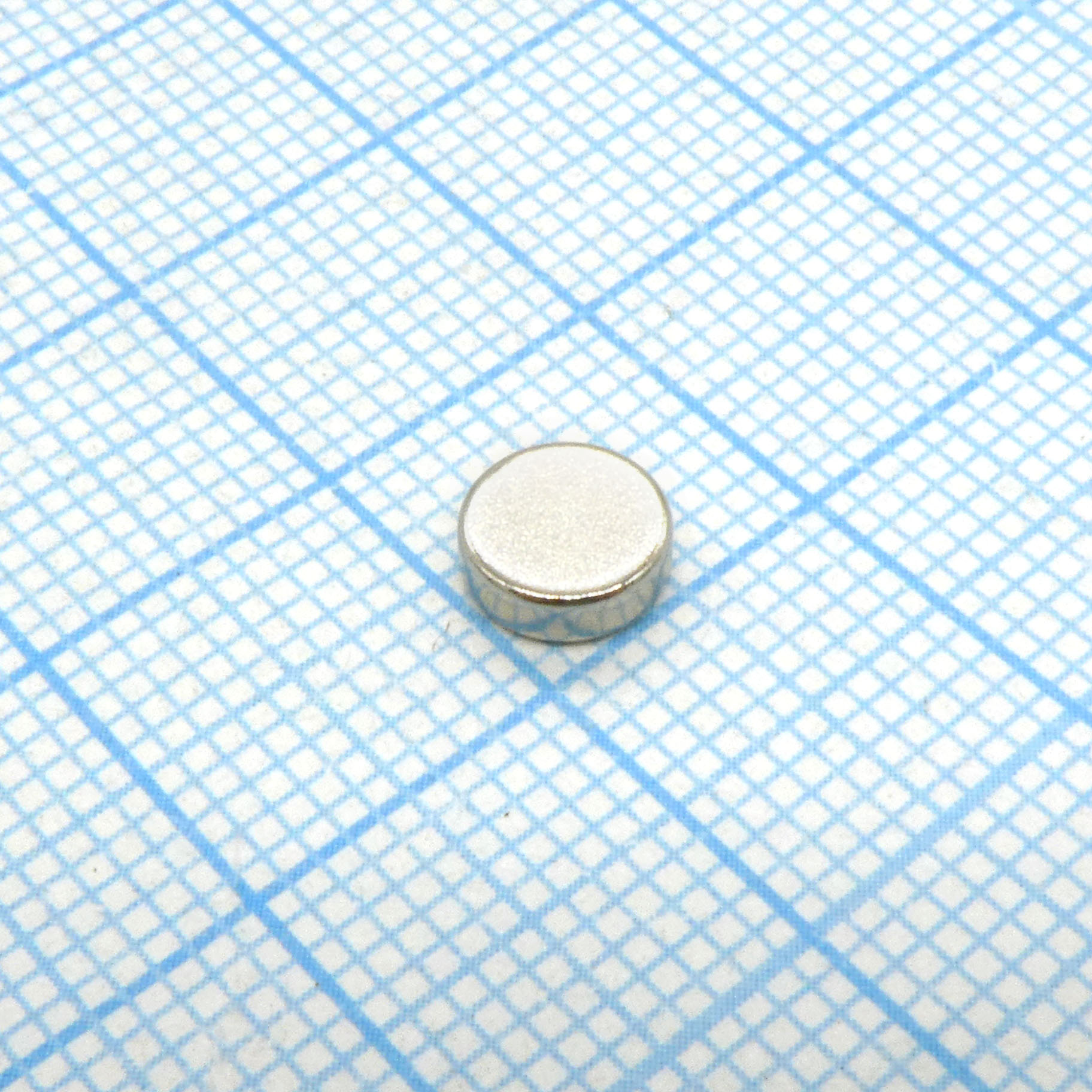 Магнит неодимовый N35H диск 6х2 мм - SDM Magnetics