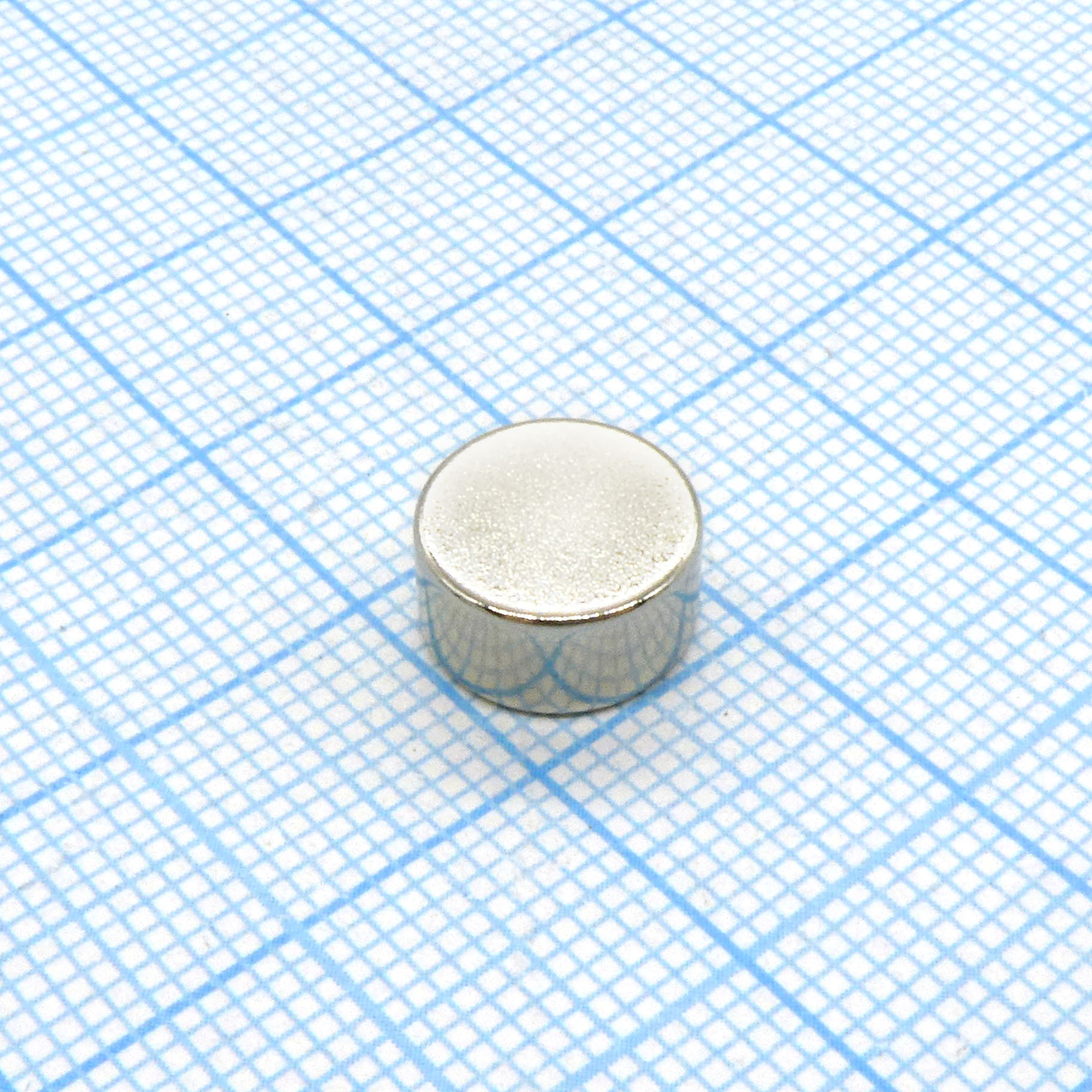 Магнит неодимовый N35H диск 10х5 мм - SDM Magnetics