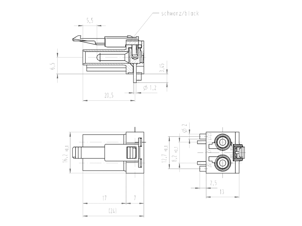 Разъем ST17/2 S F V1SW - Wieland Electric