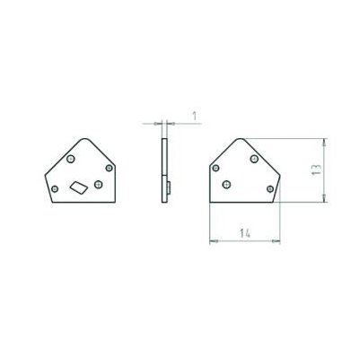 Крышка бок. 07.300.6653.0 - Wieland Electric