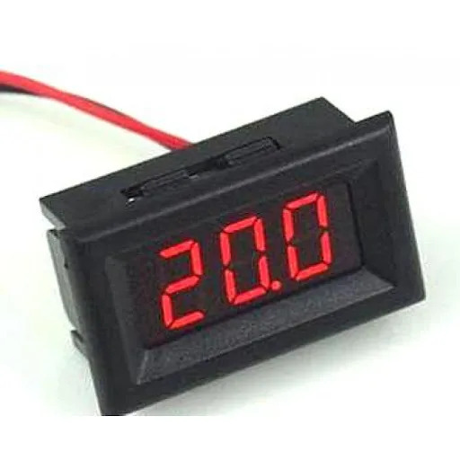 Вольтметр в корпусе 0.56" 5-120В красный - .