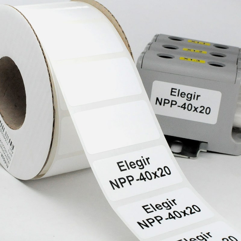 Маркировка прямоугольная NPP-40х20 W - Элегир Маркинг