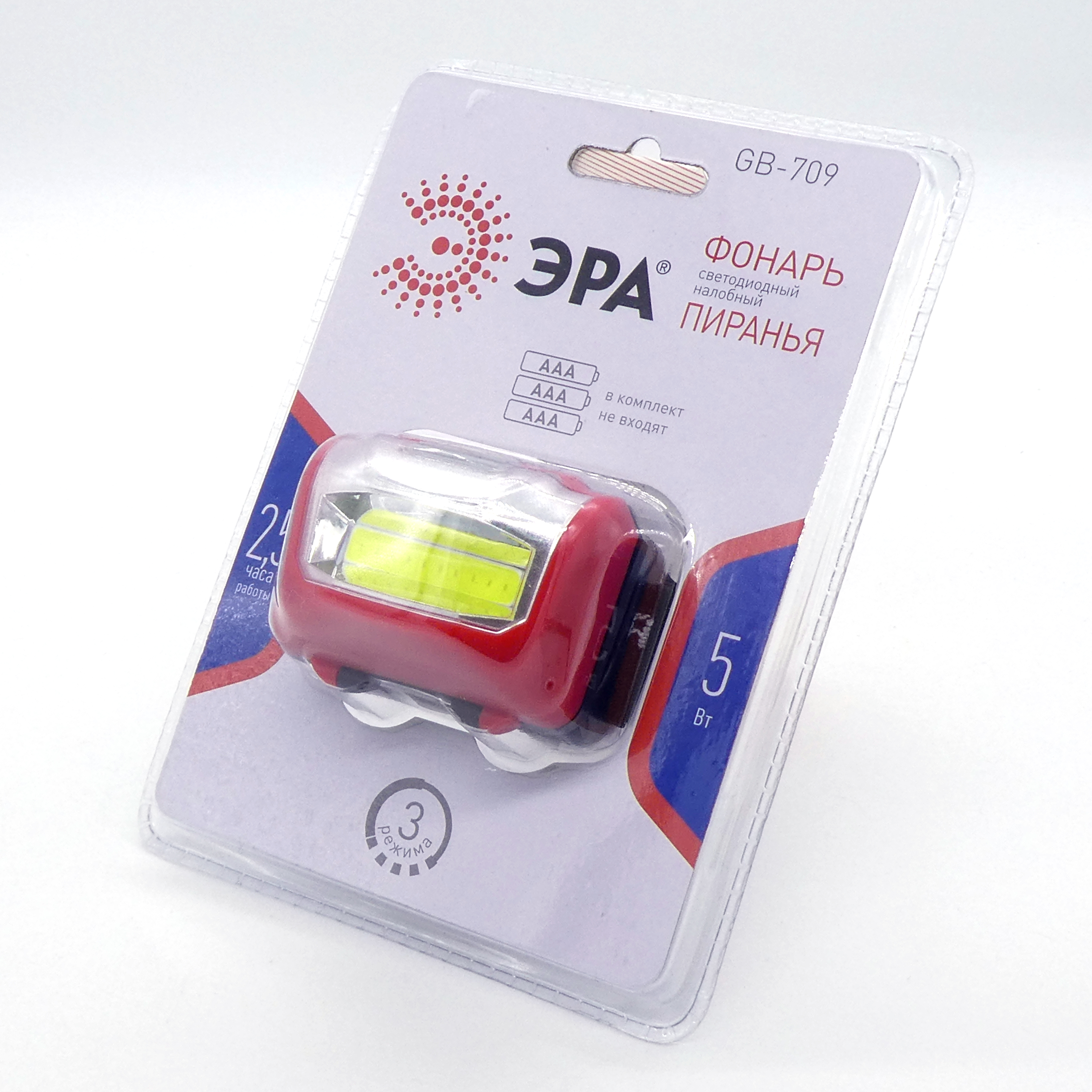 Фонарь налобный ЭРА GB-709 Пиранья - .