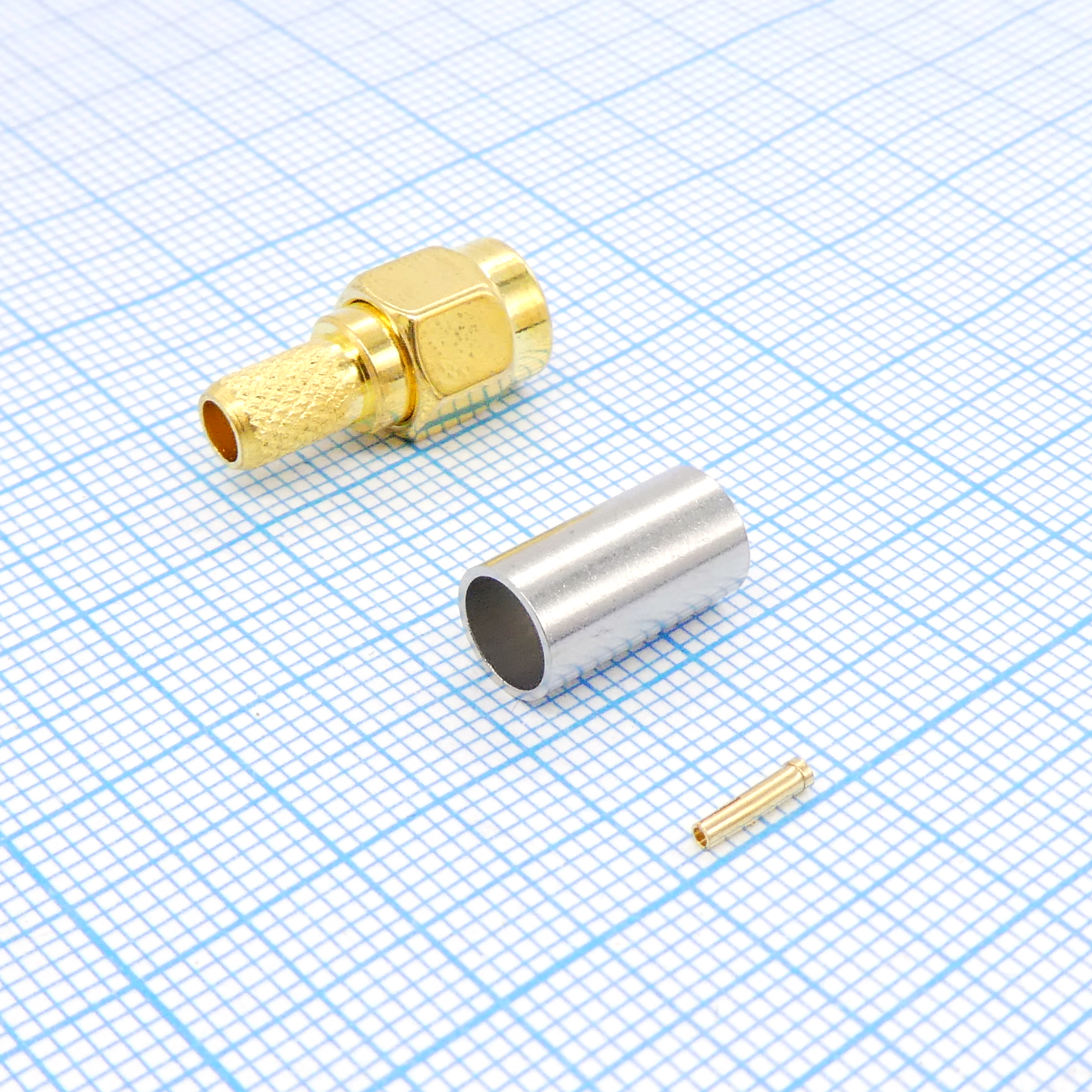 ВЧ разъём RP-SMA-C58P гн. - Неизвестно