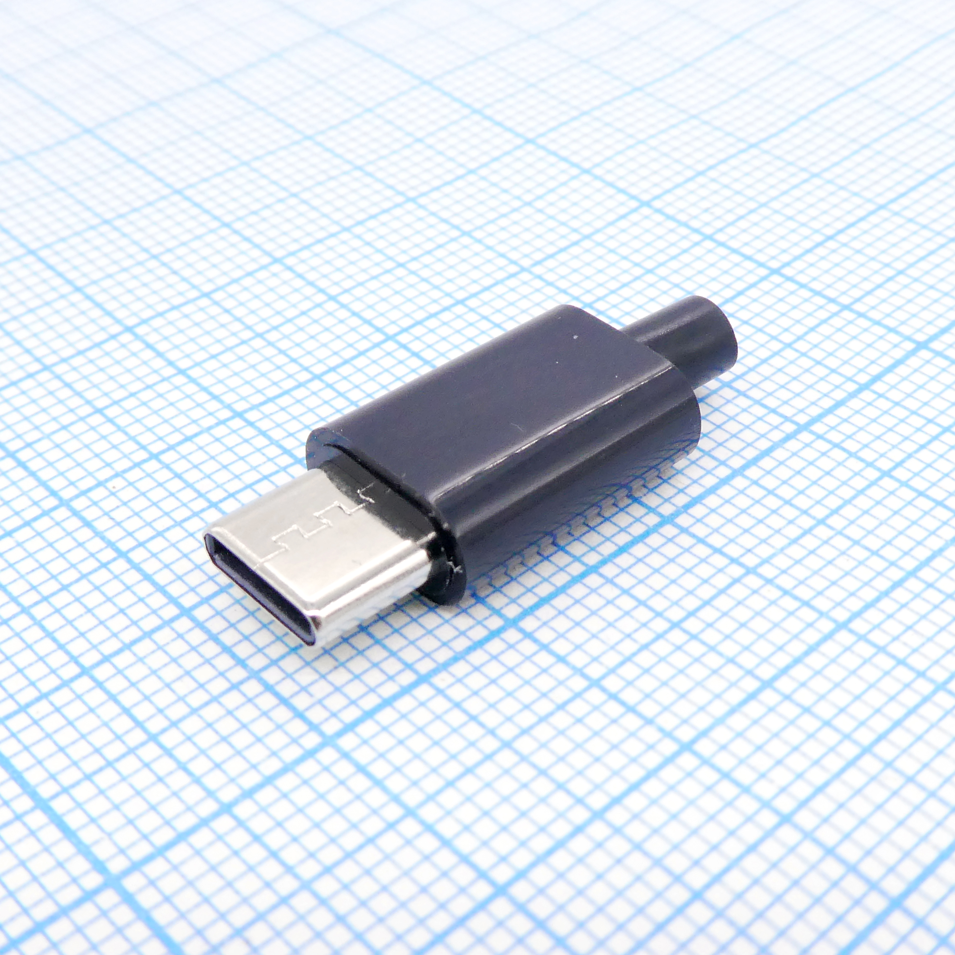 USB3.1 Type-C штекер пл. кожух - .