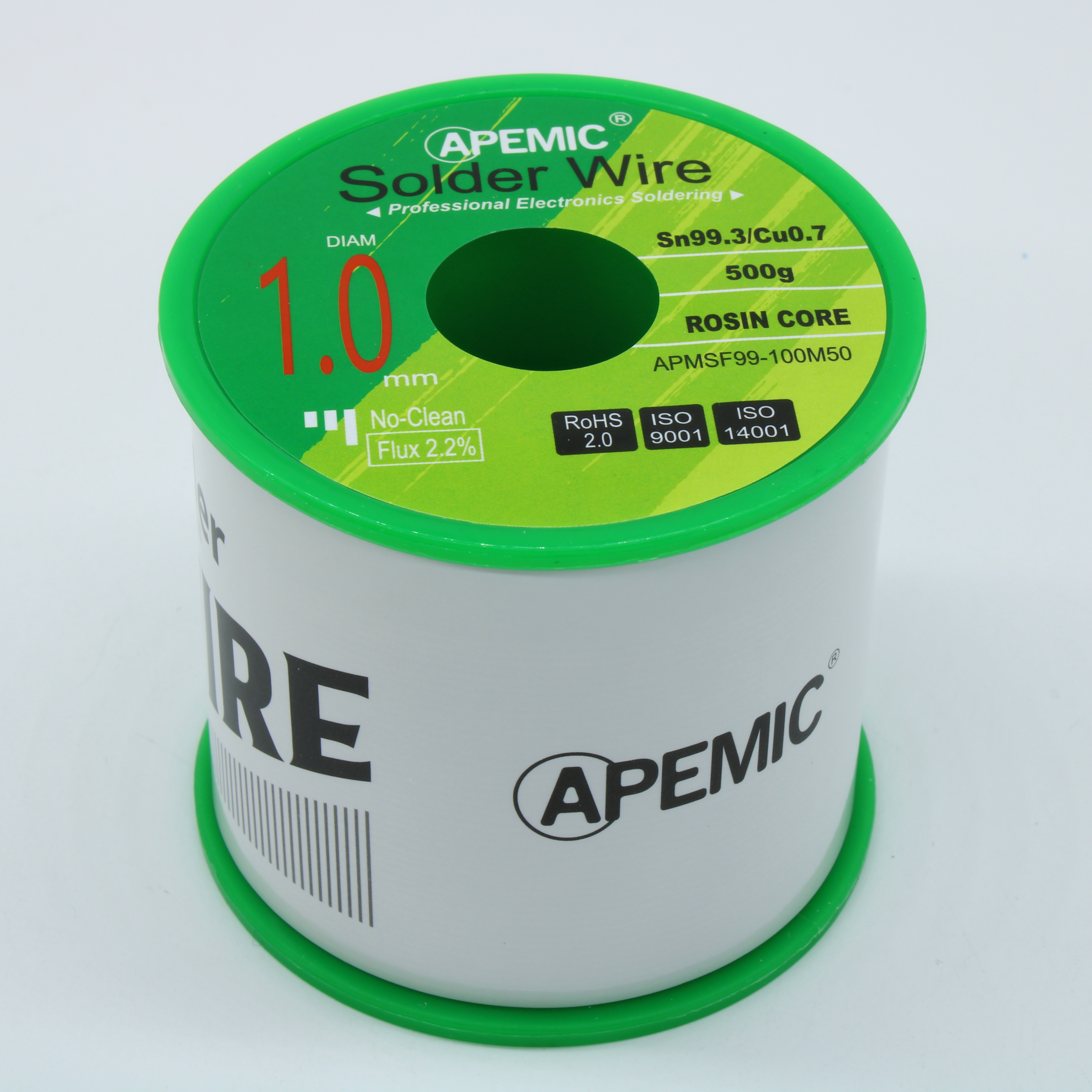 Припой Sn99,3Cu0,7 ROL0 1.0мм 500гр - APEMIC