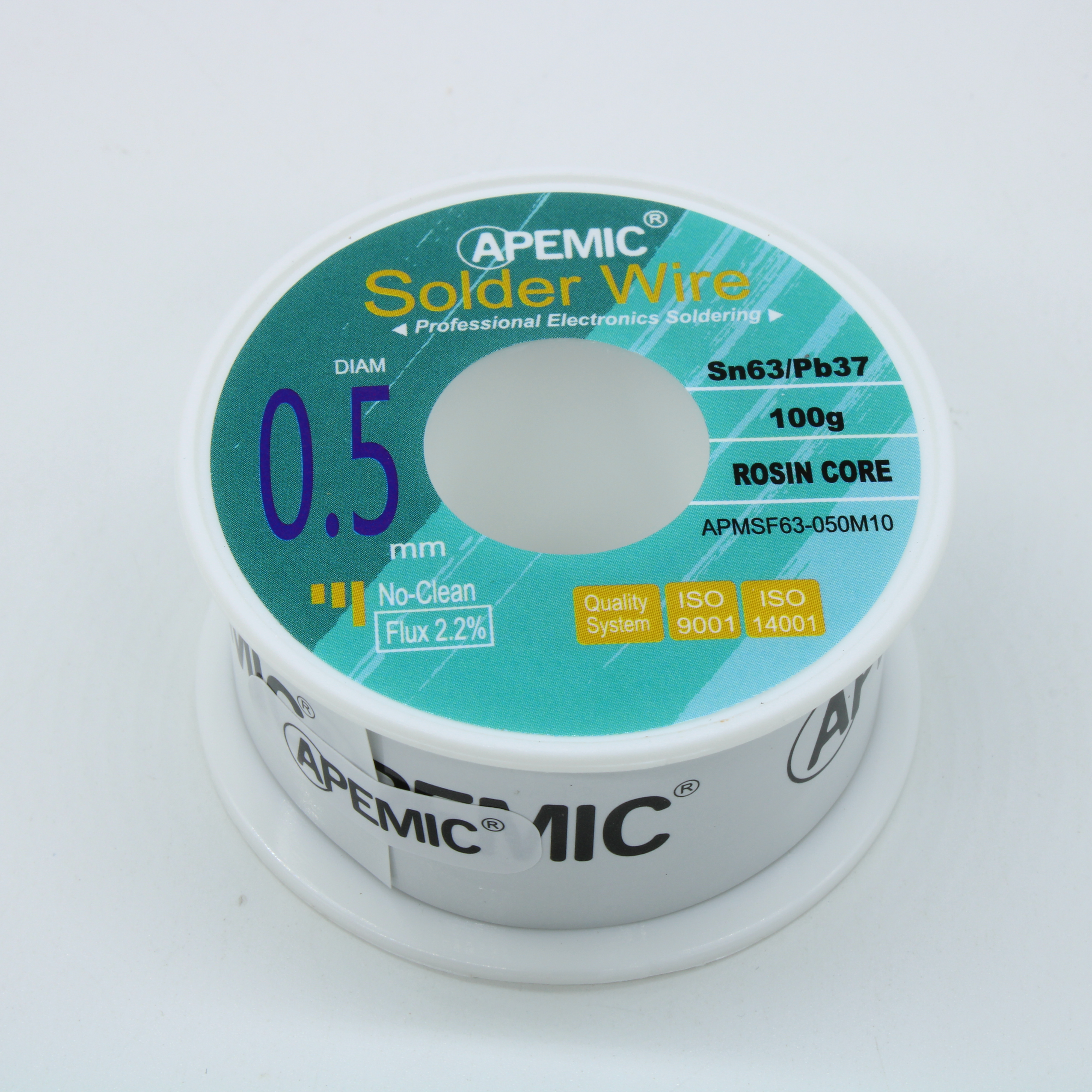 Припой Sn63Pb37 ROL0 0.5мм 100гр - APEMIC