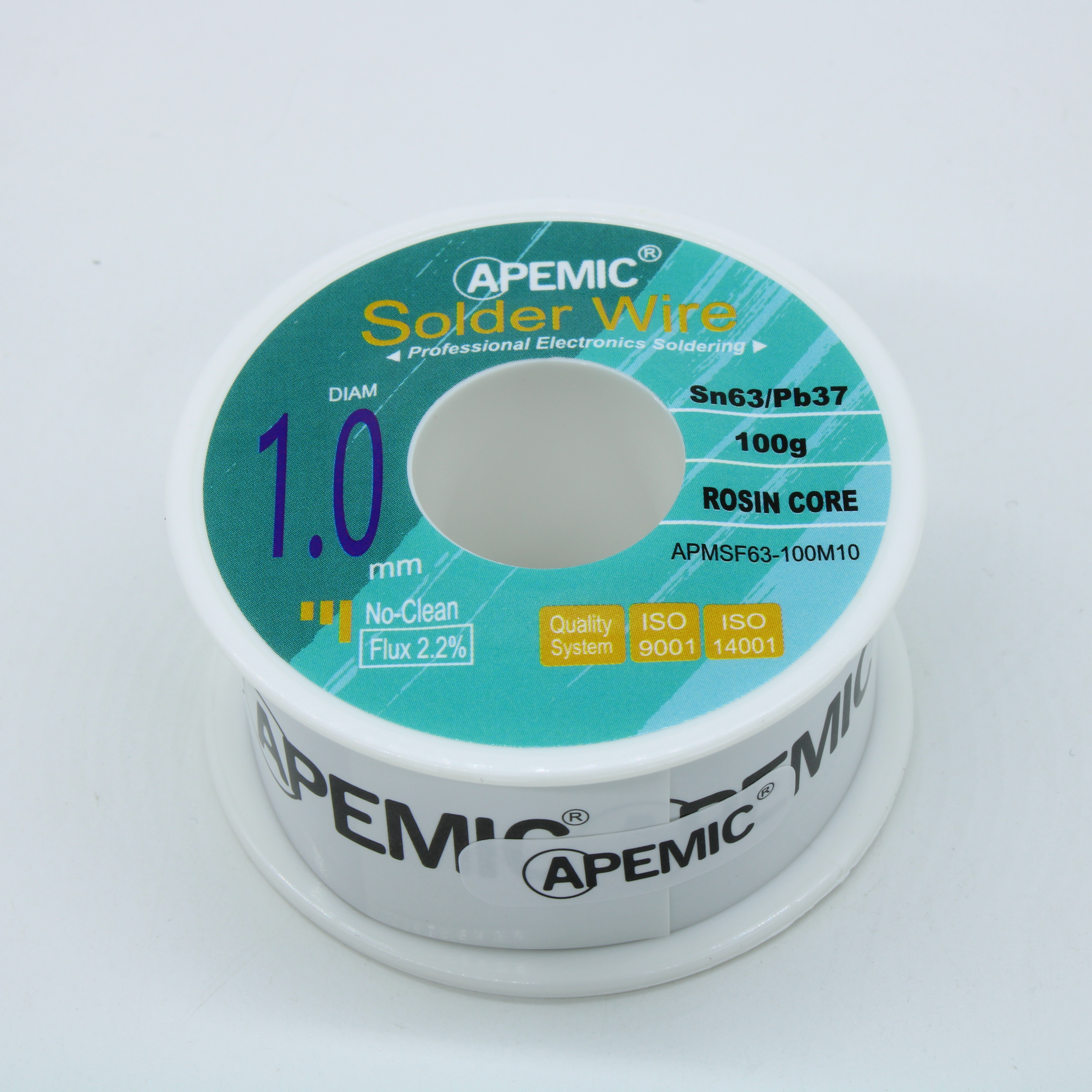 Припой Sn63Pb37 ROL0 1.0мм 100гр - APEMIC