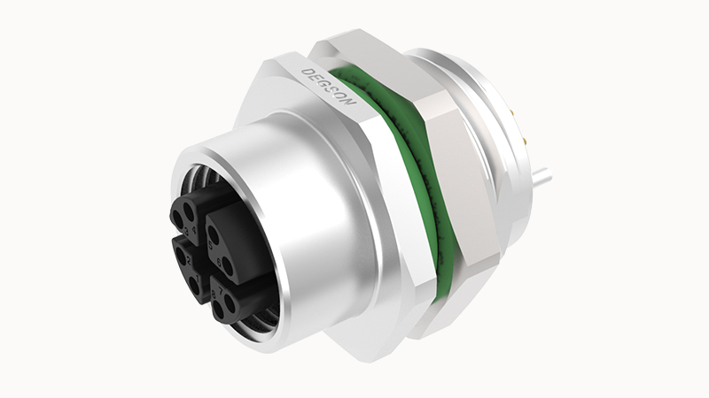 Розеточный разъем SPSH-M12X-08P-FF-SH7002 - Degson