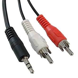 STEREO 3,5 MM - 2 RCA B 1.8M - RUICHI