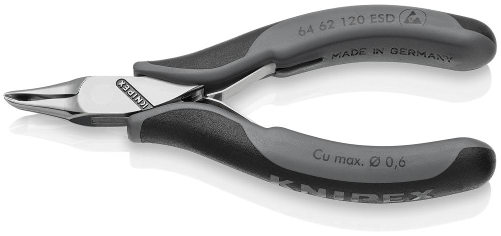 Бокорезы торцевые для электроники KN-6462120ESD - Knipex