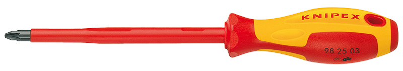 Отв-ртка VDE Pozidriv PZ3 x 150 мм, длина 270 мм, диэлектрическая KN-982503 - Knipex