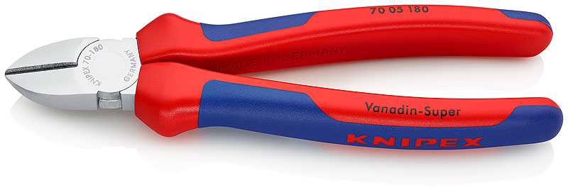 Бокорезы, 180 мм, хром, 2-комп ручки KN-7005180 - Knipex