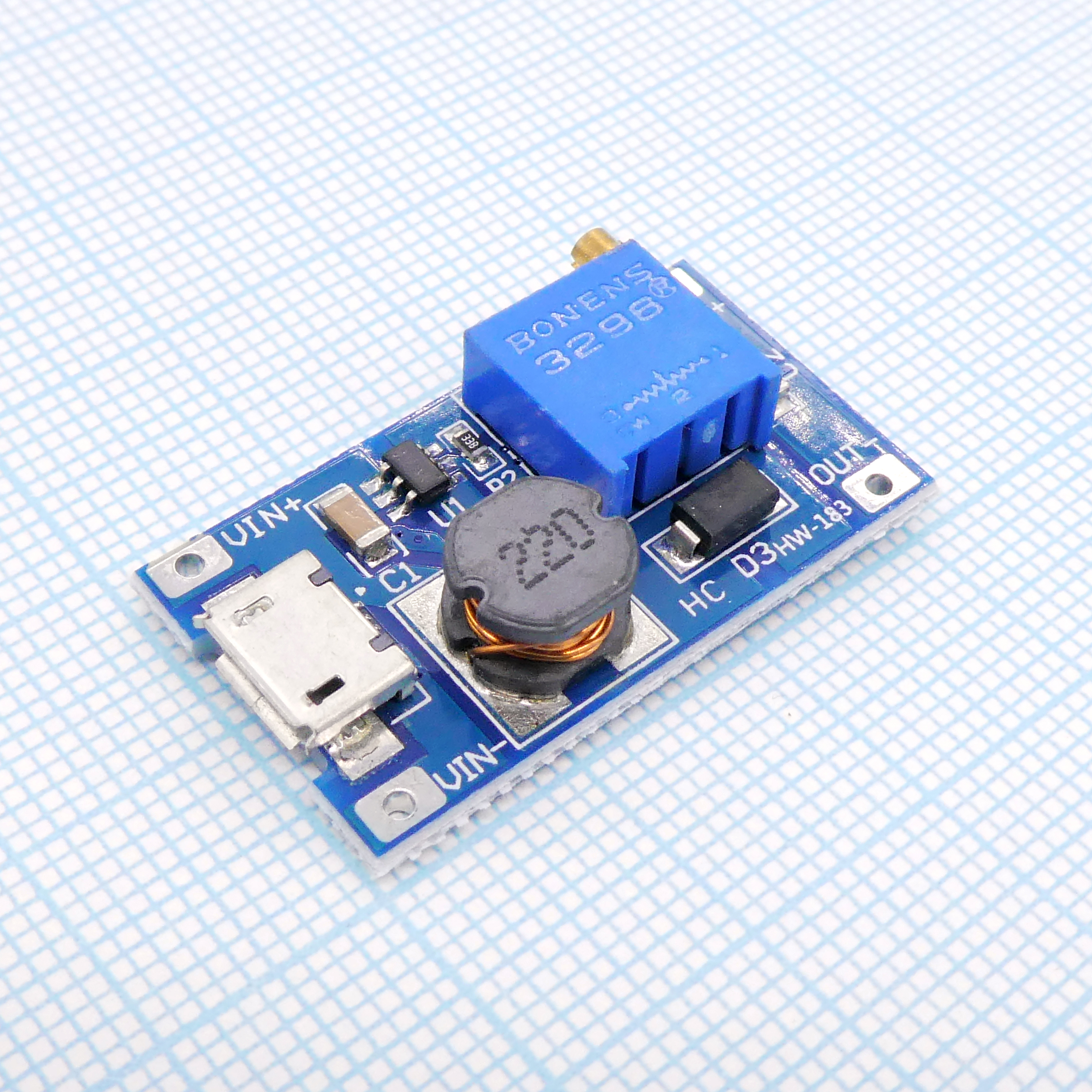 i13/1-DC-DC повышающий MT3608 microUSB - .