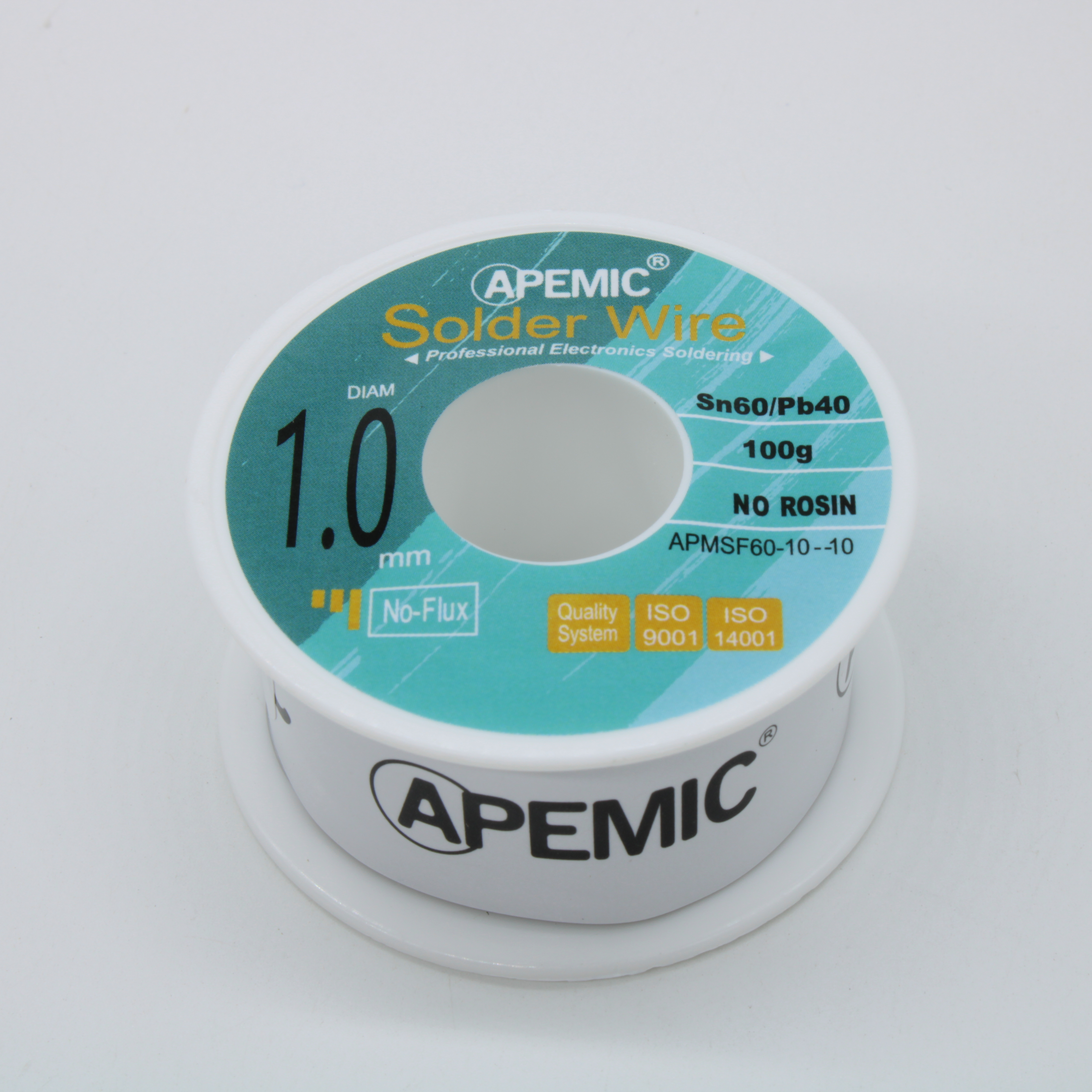Припой Sn60Pb40 1мм 100гр без флюса - APEMIC