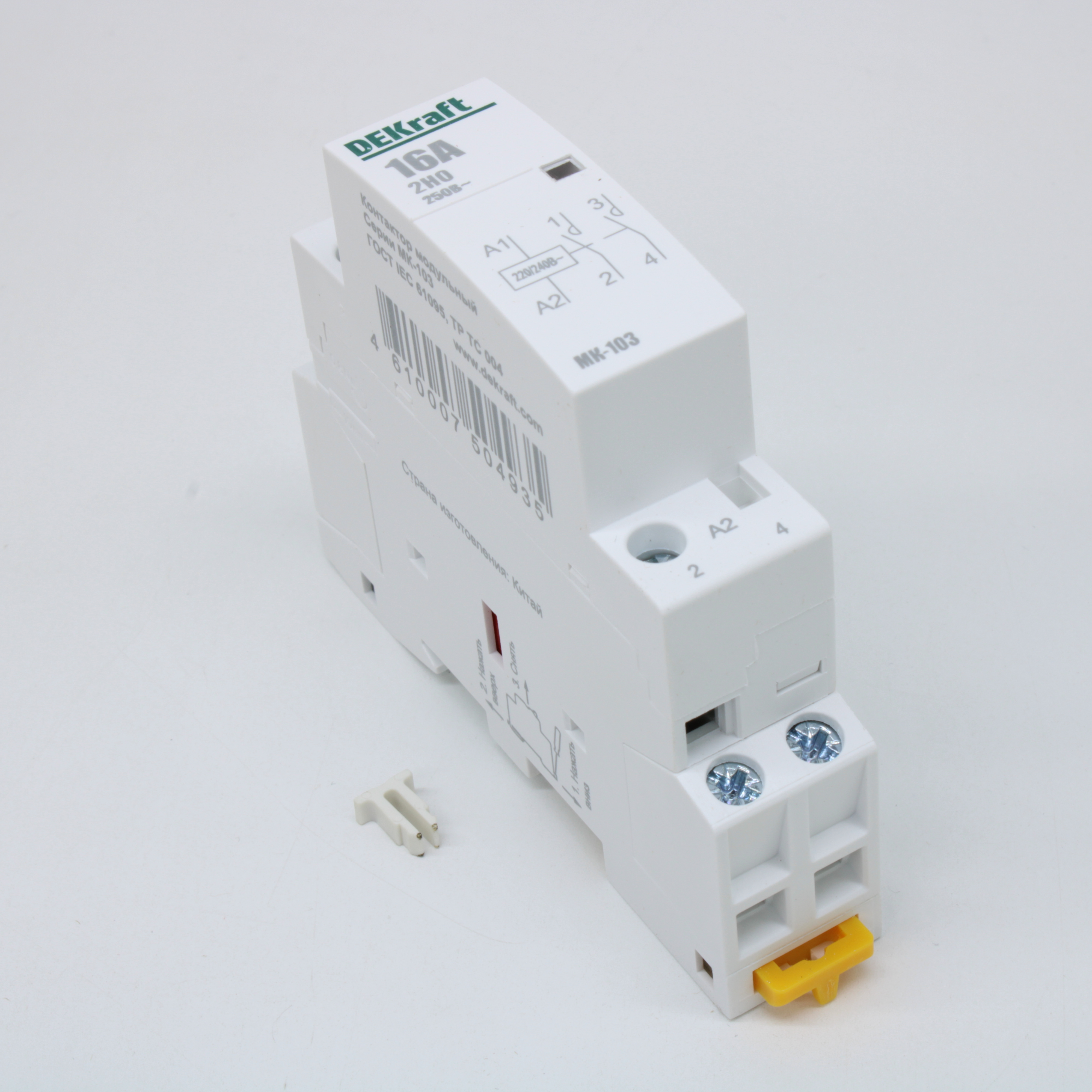 Контактор модульный МК-103 2НО 16А 230В 18050DEK - DEKraft